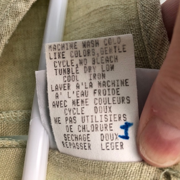 🎉HP🎉 STUDIO EASE Linen A-Line Maxi + Dress Jacket Set Celery Green Vintage 22W - Picture 16 of 16